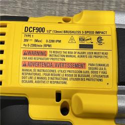 AS-IS DEWALT 20V MAX Lithium-Ion Cordless 1/2 in. Impact Wrench Kit