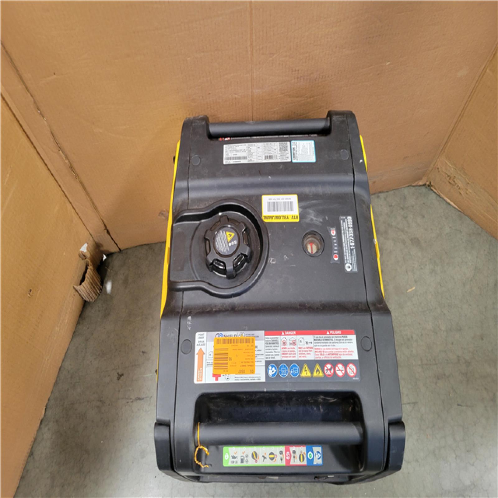 CALIFORNIA AS-IS CHAMPION 6500-WATT GASOLINE AND PROPANE POWERED DUAL FUEL INVERTER PORTABLE GENERATOR