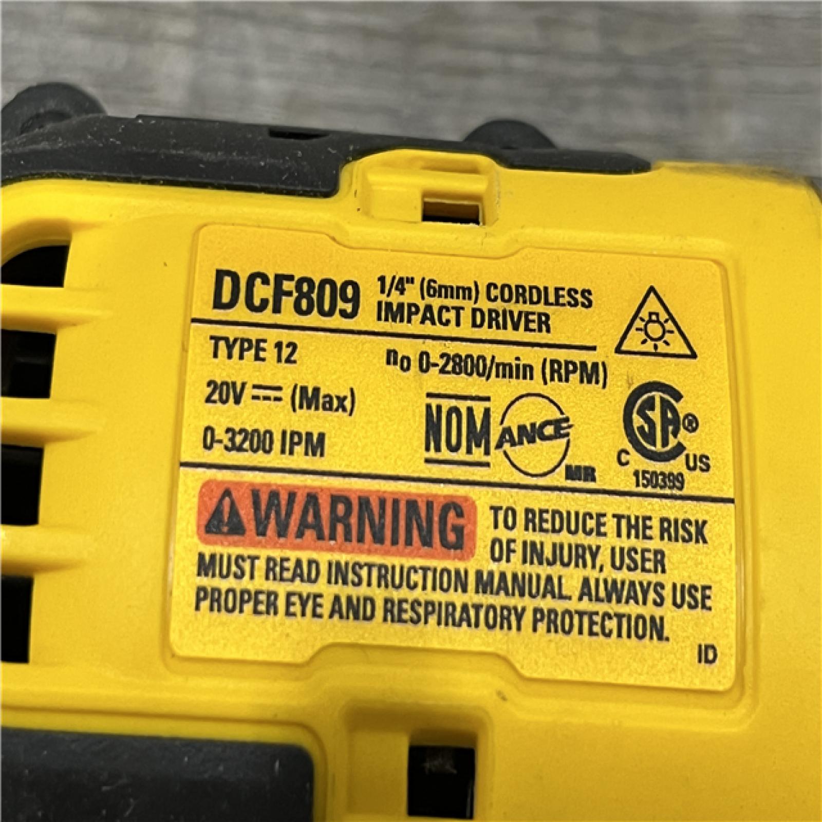 AS-IS DEWALT Atomic 20V Max Lithium-Ion Brushless Cordless Compact 1/4 in. Impact Driver Kit