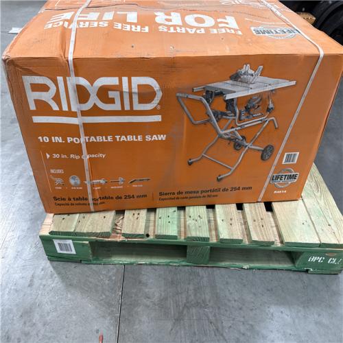 California NEW Sealed Box Ridgid 10 in. Portable Table Saw