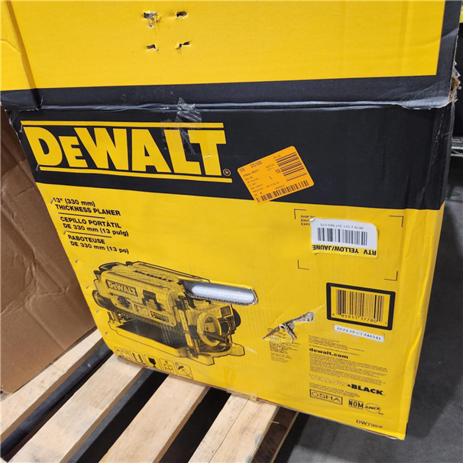 As-Is DEWALT 15 Amp Corded 13 in. Heavy-Duty 2-Speed Bench Planer