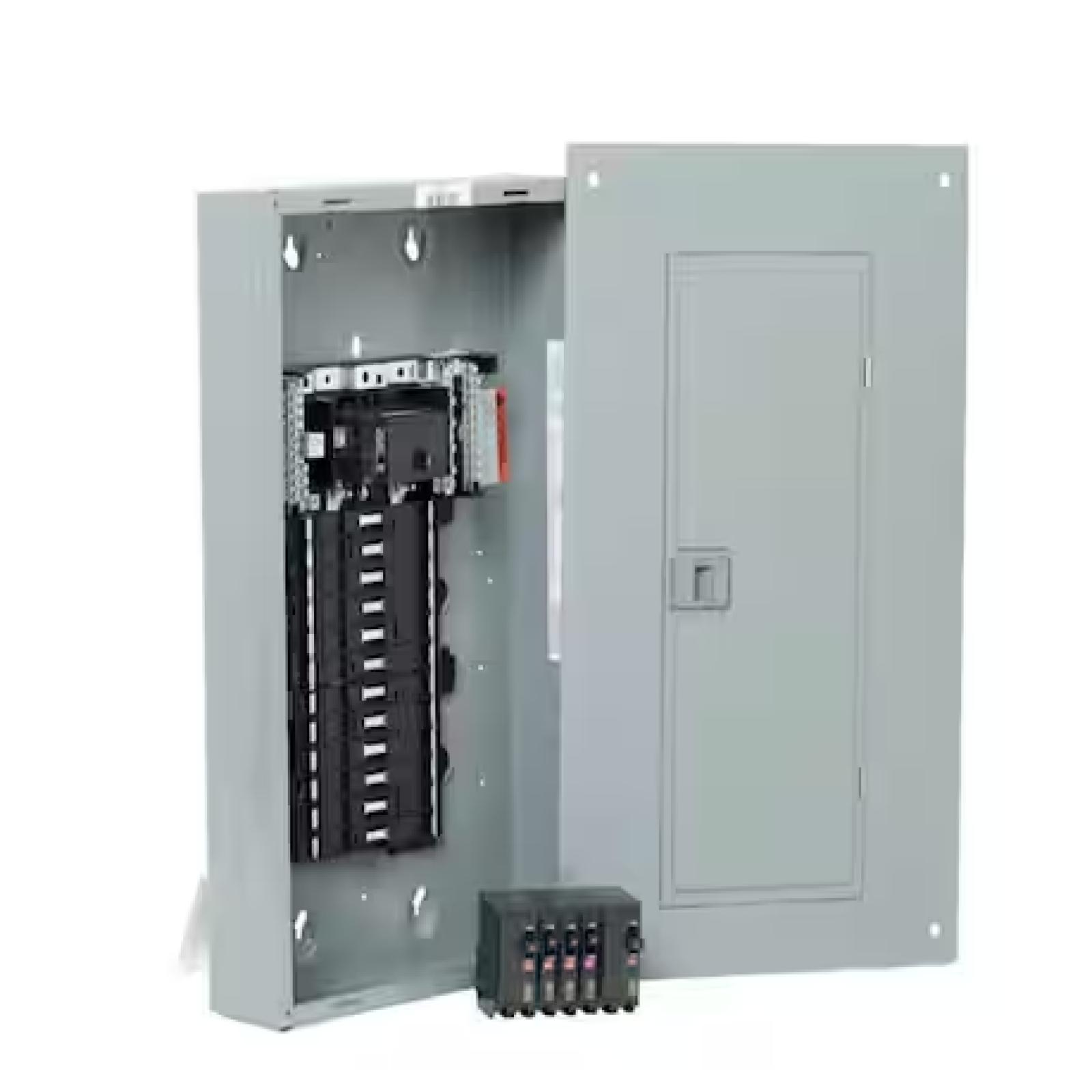 DALLAS LOCATION- NEW!- Square D QO 100 Amp 24-Space 24-Circuit Indoor Main Breaker Plug-On Neutral Load Center PALLET (4 UNITS)