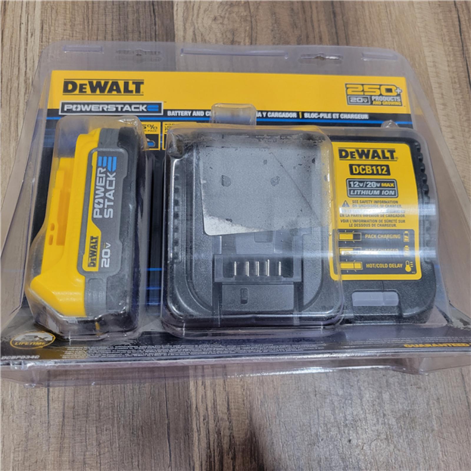 NEW! DEWALT DCBP034C 20V MAX Starter Kit with PowerStack Lithium-Ion Compact Battery and Charger