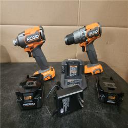 Phoenix NEW RIDGID 18V Brushless Cordless 2-Tool Combo Kit with Hammer Drill  Impact Driver  (2) Batteries  Charger  and Bag