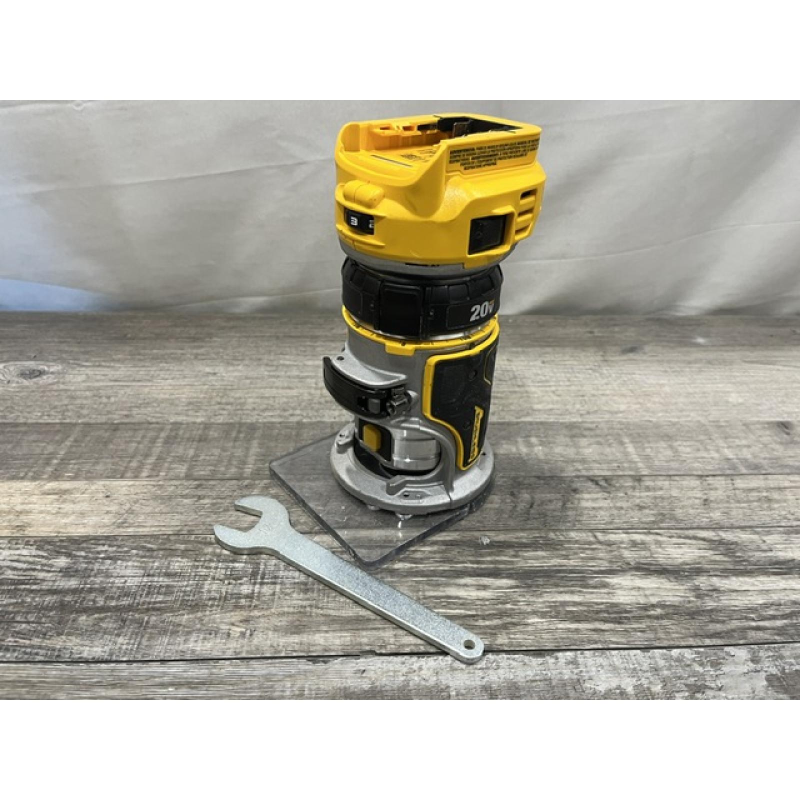 AS-IS DEWALT 20V MAX XR Cordless Brushless Fixed Base Compact Router (Tool Only)