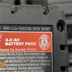 AS-IS Milwaukee 12-Volt Lithium-Ion Cordless Green 250 ft. 3-Plane Laser Level Kit