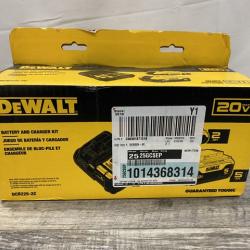 NEW - DEWALT 20V MAX Lithium-Ion Battery Kit with 5.0Ah and 2.0Ah Battery and Charger