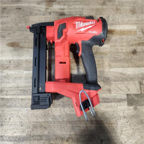 HOUSTON LOCATION - AS-IS MILWAUKEE FUEL 18V Cordless 18-Gauge 1/4 in. Narrow Crown Stapler (Tool-Only)