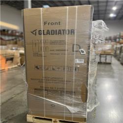 DALLAS LOCATION- NEW! Gladiator Flex 78in W x 75 in H x 19in D Pre-Assembled 24 Gauge Welded Steel 5-Piece Garage System in Silver Tread