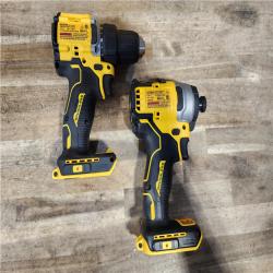 HOUSTON LOCATION - AS-IS Dewalt DCK225D2 20V MAX ATOMIC Brushless Compact Lithium-Ion 1/2 in. Cordless Drill Driver and 1/4 in. Impact Driver Combo Kit with 2 Batteries 2 Ah