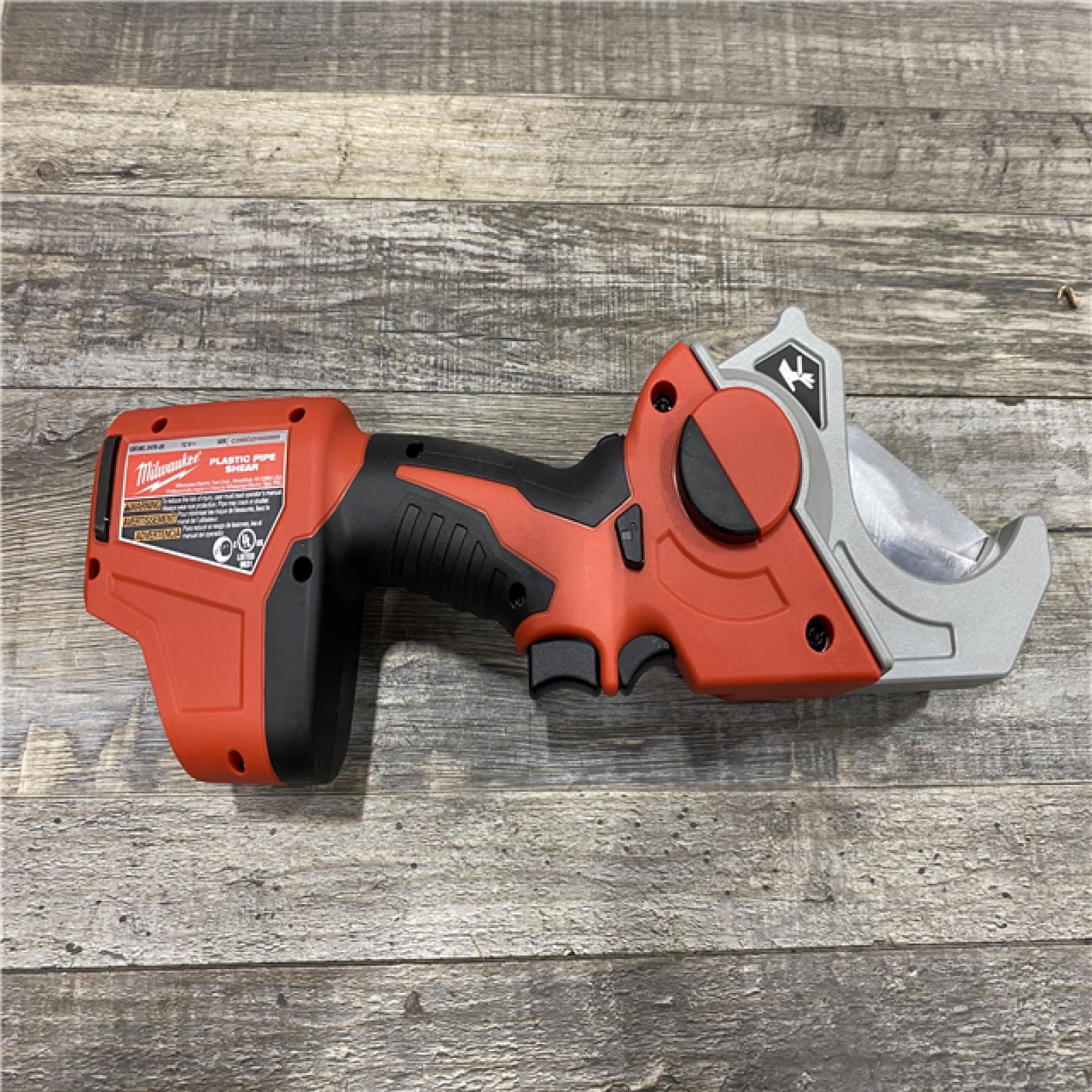 AS-IS Milwaukee 12-Volt Lithium-Ion Cordless PVC Pipe Shear (Tool-Only)