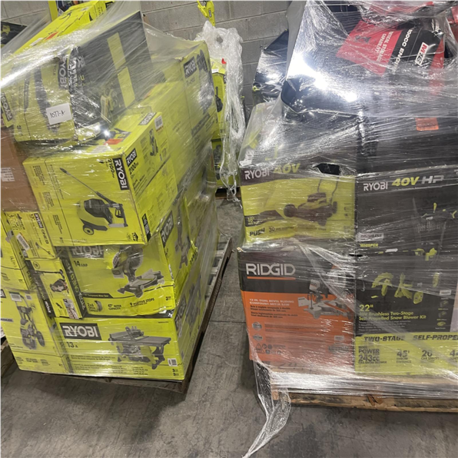Pittston Location As-Is Power Tools Partial Truckload (11 Pallets) 1077-A