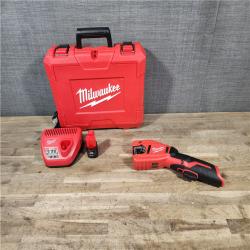 HOUSTON LOCATION - AS-IS Milwaukee M12 12-Volt Lithium-Ion Cordless Copper Tubing Cutter Kit with 1.5 Ah Battery  Charger and Hard Case