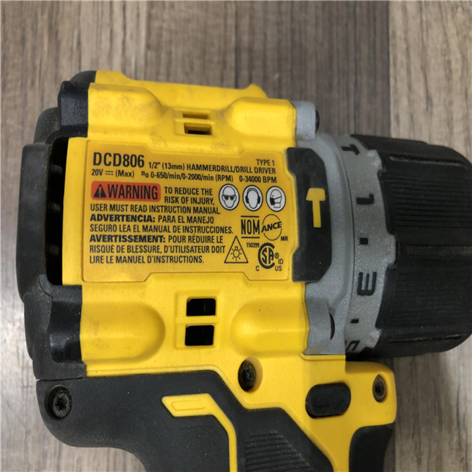 AS-IS DEWALT 20V XR Brushless Cordless 1/2 in. Hammer Drill (Tool-Only)