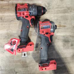 HOUSTON LOCATION - AS-IS MILWAUKEE FUEL 18V Lithium-Ion Brushless Cordless Hammer Drill and Impact Driver Combo Kit