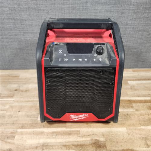 HOUSTON LOCATION - AS - IS Milwaukee Lithium-Ion Cordless PACKOUT Jobsite Radio/Speaker with Built-In Charger