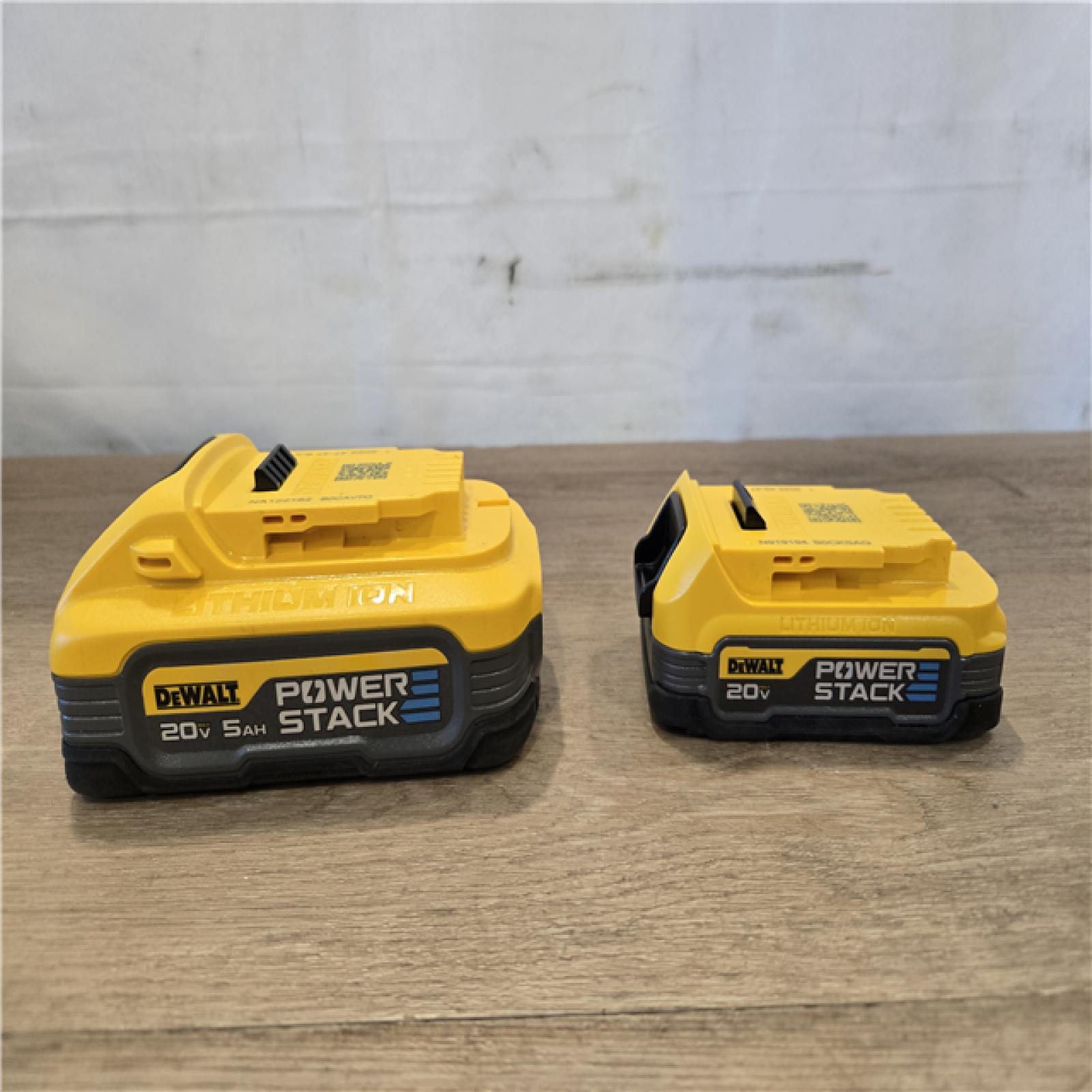 AS-IS DEWALT 20V MAX XR POWERSTACK Lithium-Ion Battery Starter Kit