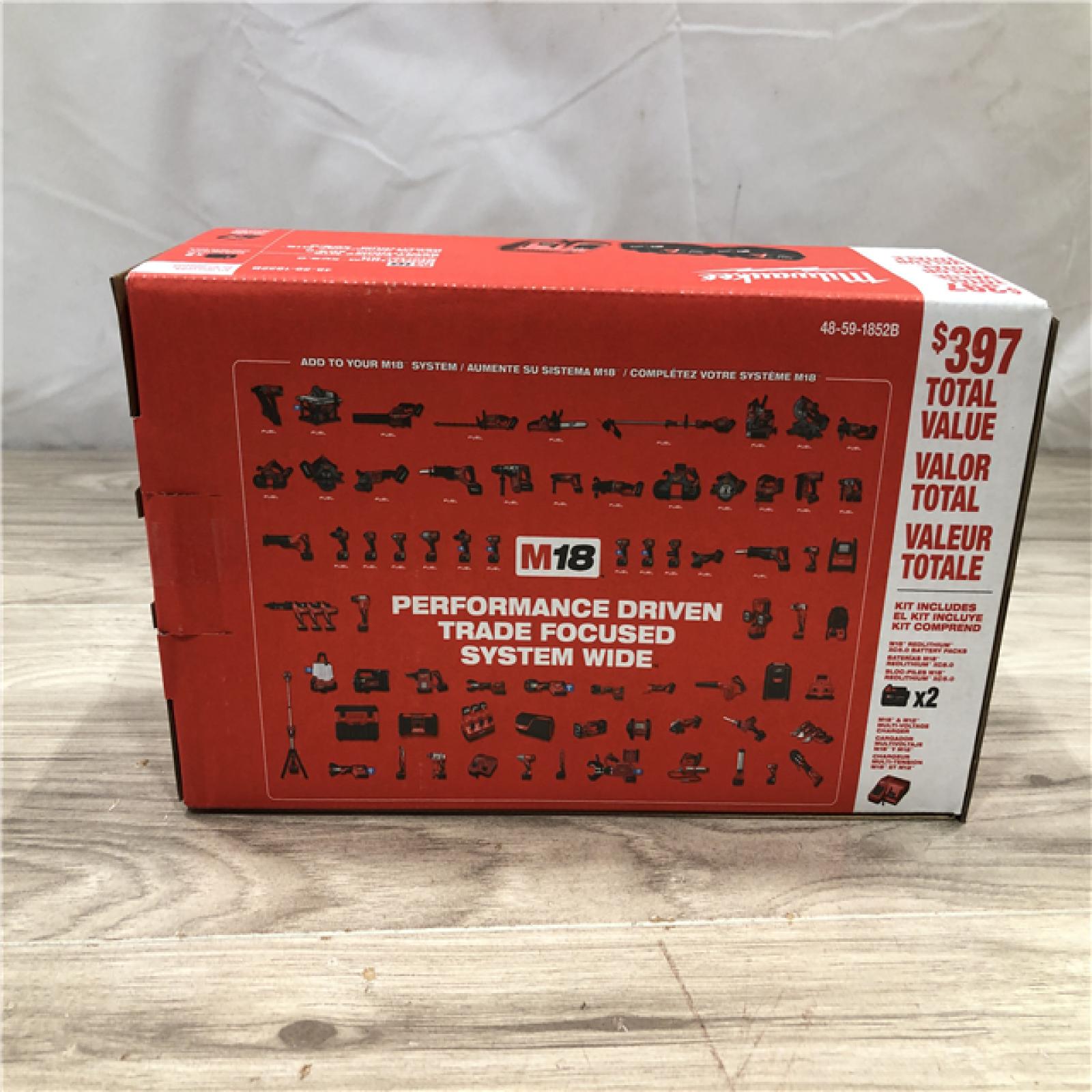 NEW! - Milwaukee 18-Volt Lithium-Ion XC Starter Kit