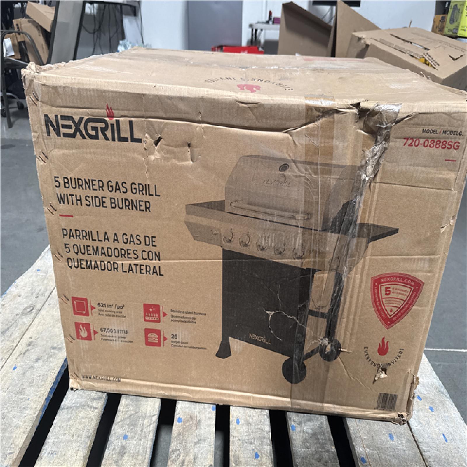 CALIFORNIA AS-IS NEXGRILL 5 BURNER GAS GRILL WITH SIDE BURNER HOME IMPROVEMENT