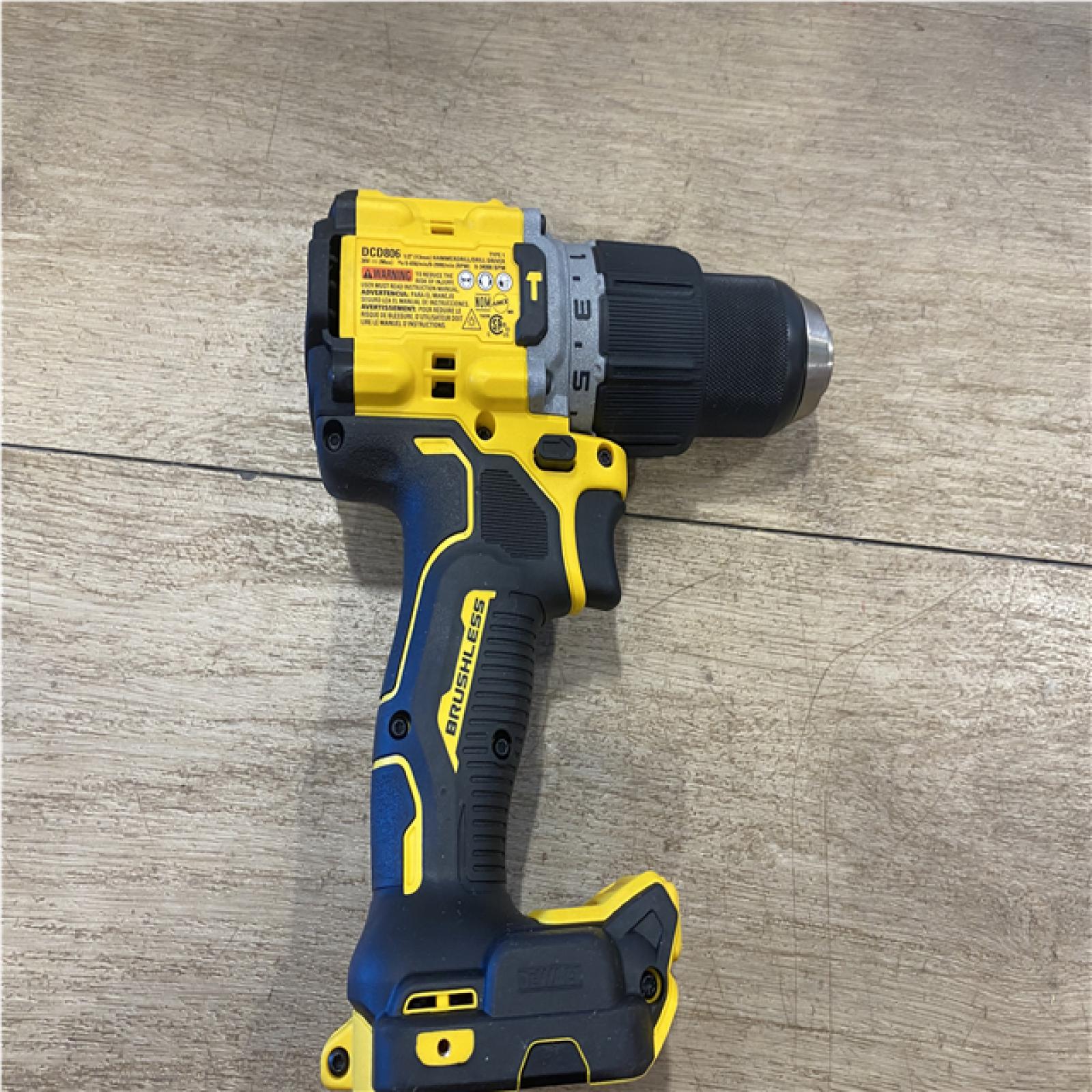 AS-IS DEWALT 20V XR Brushless Cordless 1/2 in. Hammer Drill (Tool-Only)