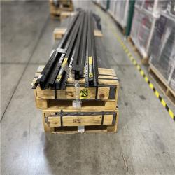 DALLAS LOCATION - LIFETIME STEEL POST 4 in. x 7-1/2 ft. Powder Coated Black Galvanized Steel with Top Plate for In-Ground Line Applications Metal Fence Post PALLET-(48 UNITS)