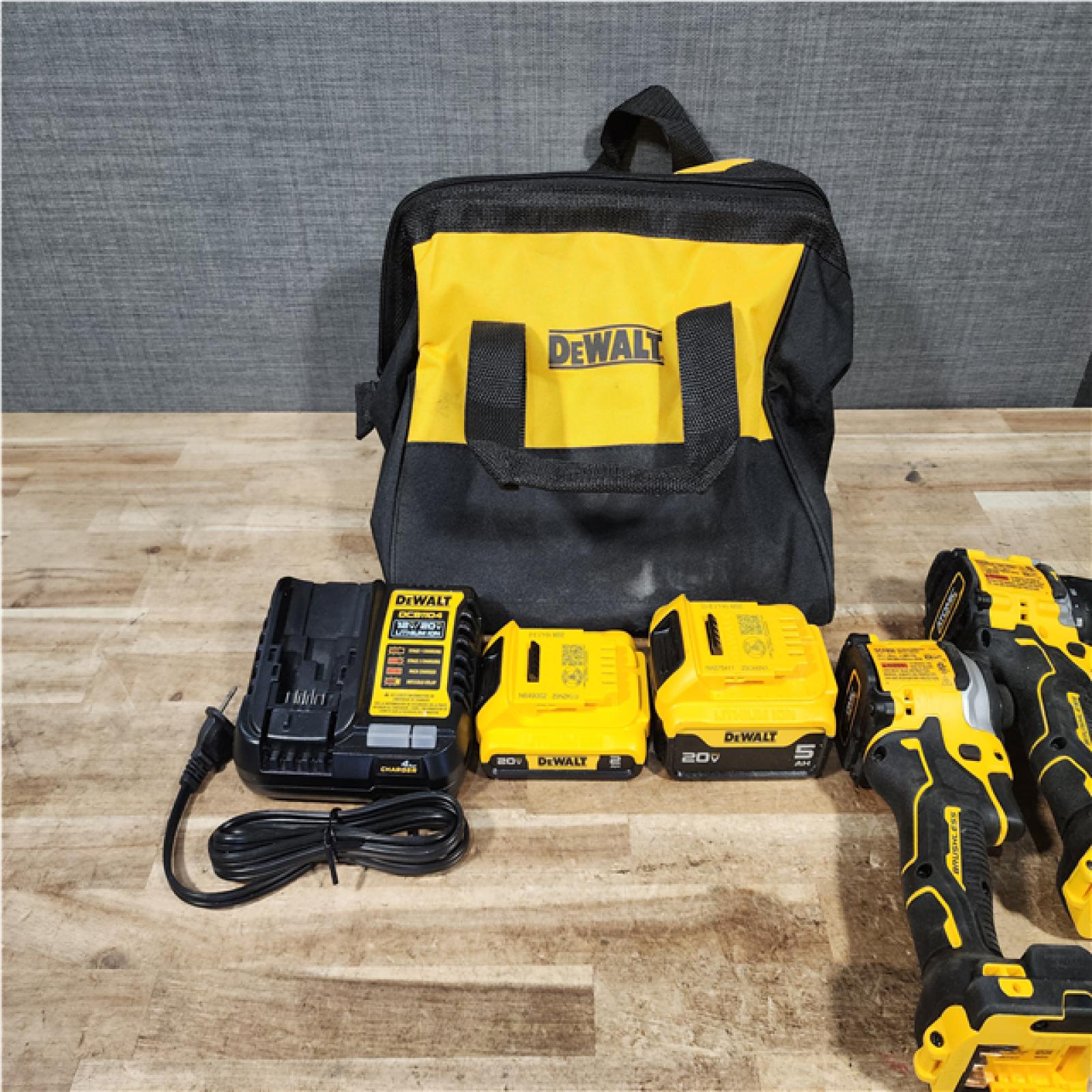 HOUSTON LOCATION - AS - IS DEWALT 2 TOOL COMBO KIT W/ (2) BATTERY & CHARGER