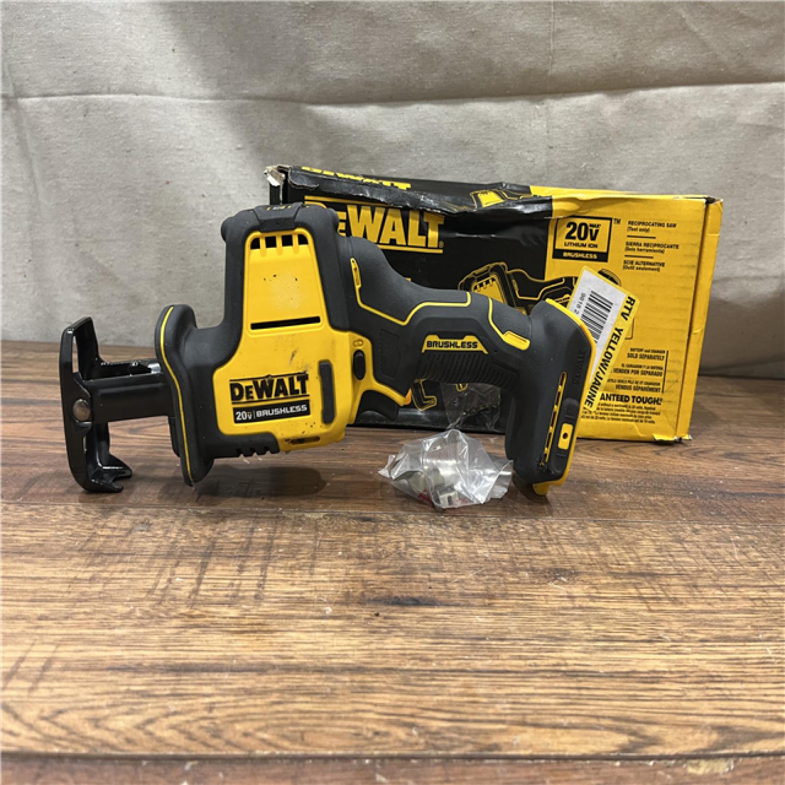 AS-IS Dewalt DCS369B ATOMIC 20V MAX Cordless One-Handed Reciprocating Saw (Tool Only)