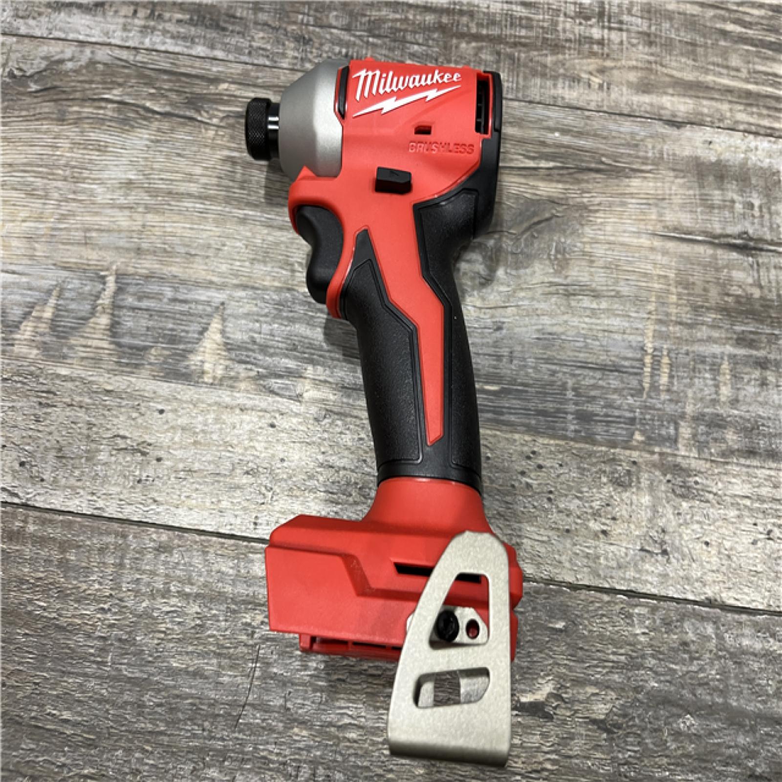 AS-IS Milwaukee 18-Volt Lithium-Ion Compact Brushless Cordless 1/4 in. Impact Driver Kit