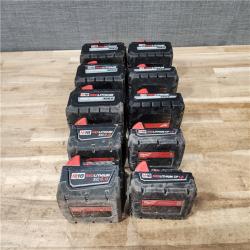 HOUSTON LOCATION - AS-IS MILWAUKEE BATTERY PACK QTY - 10