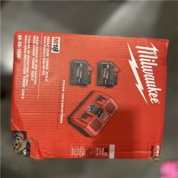 NEW! - Milwaukee M18 18-Volt Lithium-Ion REDLITHIUM FORGE Starter Kit with Two XC 8.0 Ah Battery and Dual Bay Rapid Charger