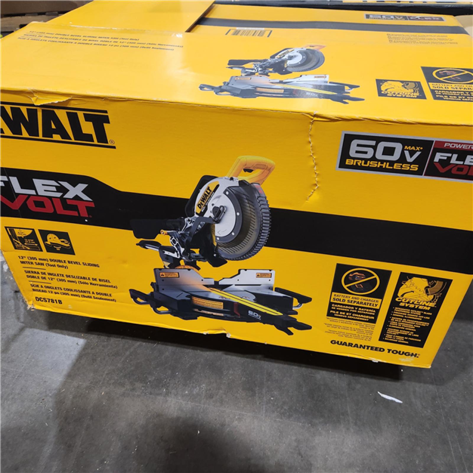 As-Is- DEWALT 60V Lithium-Ion 12 in. Cordless Sliding Miter Saw (Tool Only)