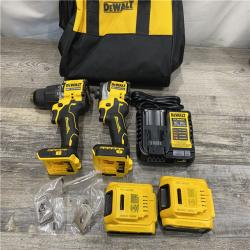 AS-IS DEWALT ATOMIC 20V MAX Lithium-Ion Cordless 2-Tool Combo Kit