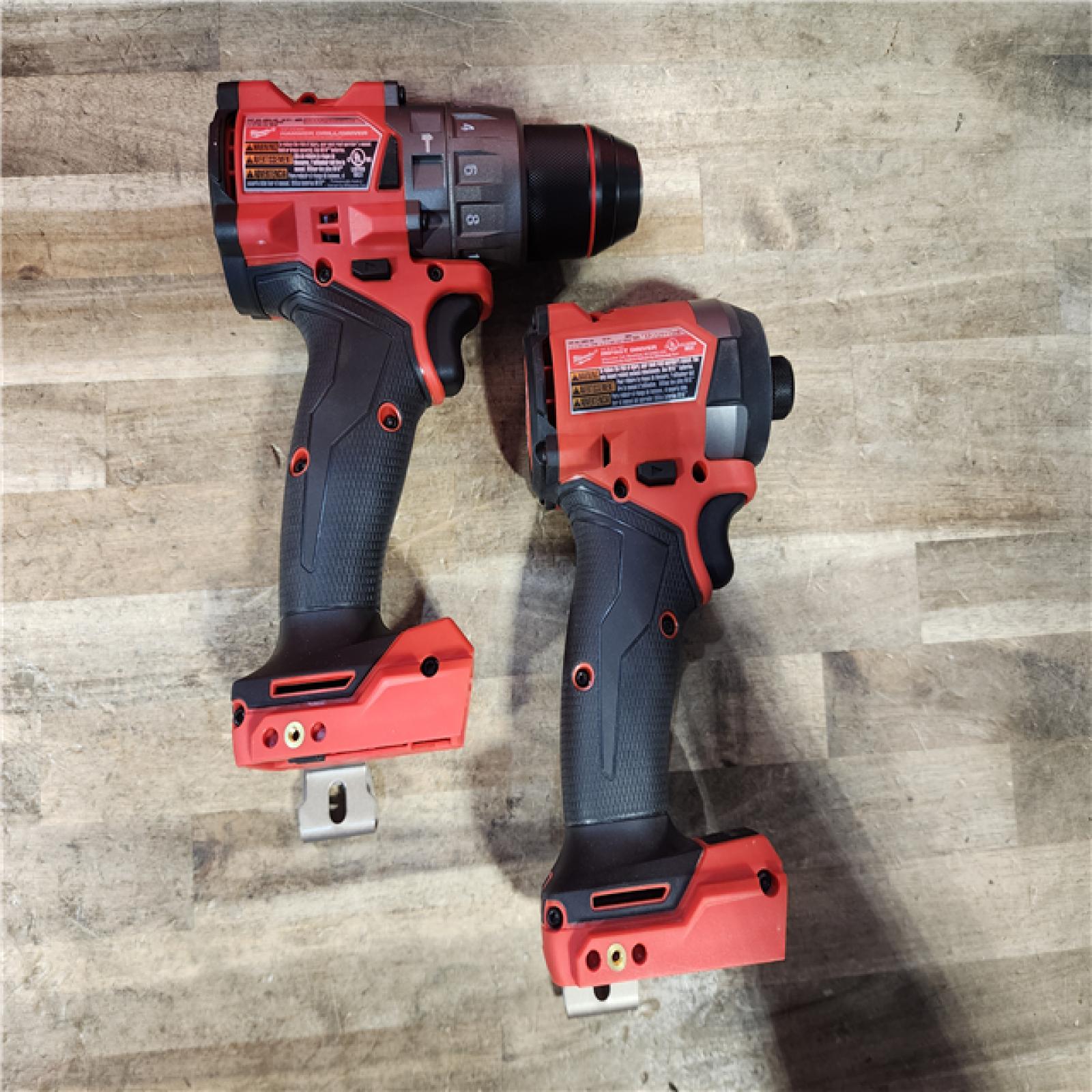 HOUSTON LOCATION - AS-IS (APPEARS LIKE NEW) Milwaukee FUEL 18V Lithium-Ion Brushless Cordless Hammer Drill and Impact Driver Combo Kit