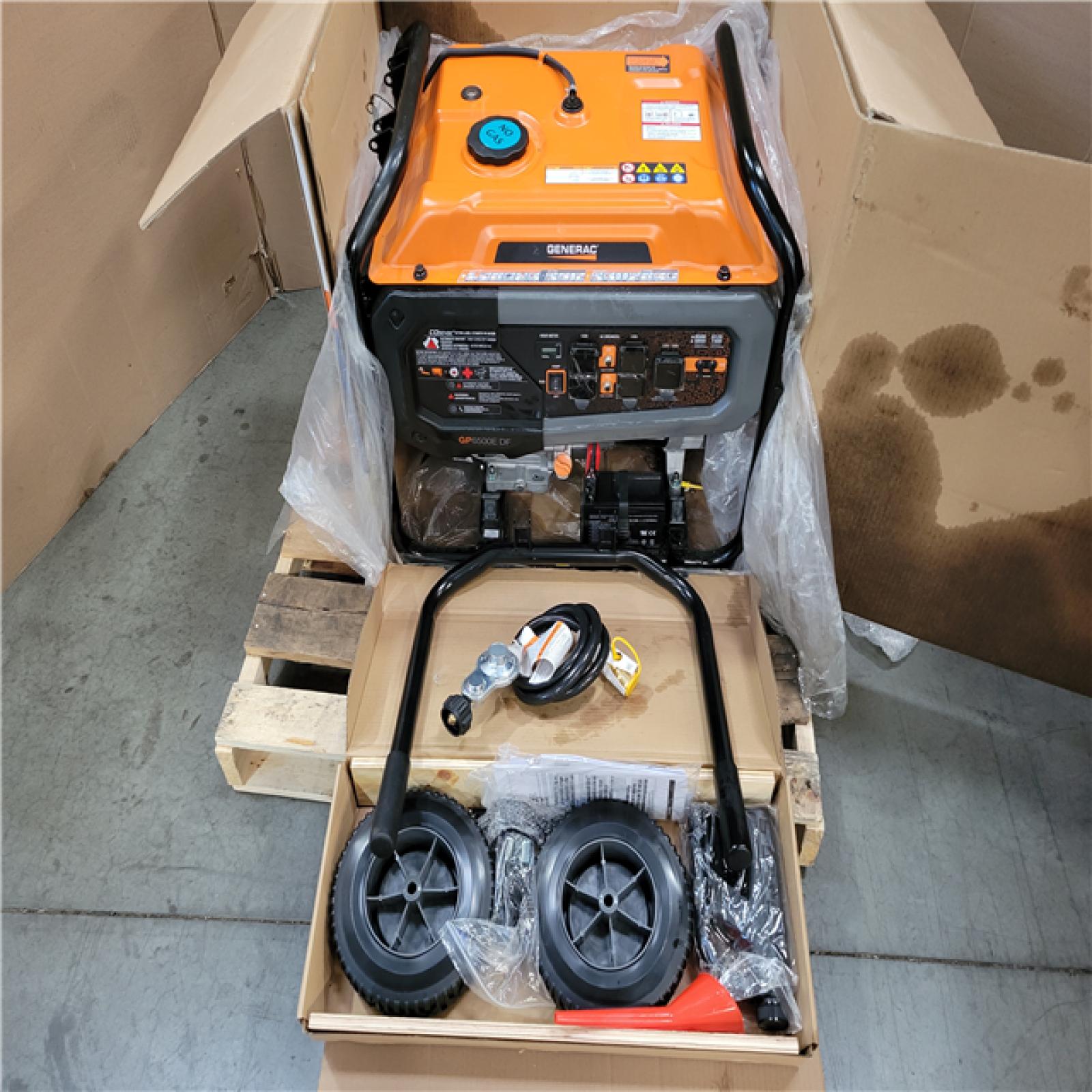 CALIFORNIA AS-IS GENERAC PORTABLE GENERATOR
