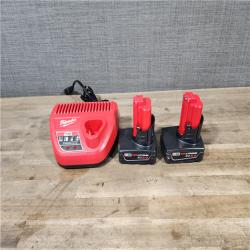 HOUSTON LOCATION - AS-IS MILWAUKEE 2 TOOL COMBO KIT W/ (2) BATTERY & CHARGER