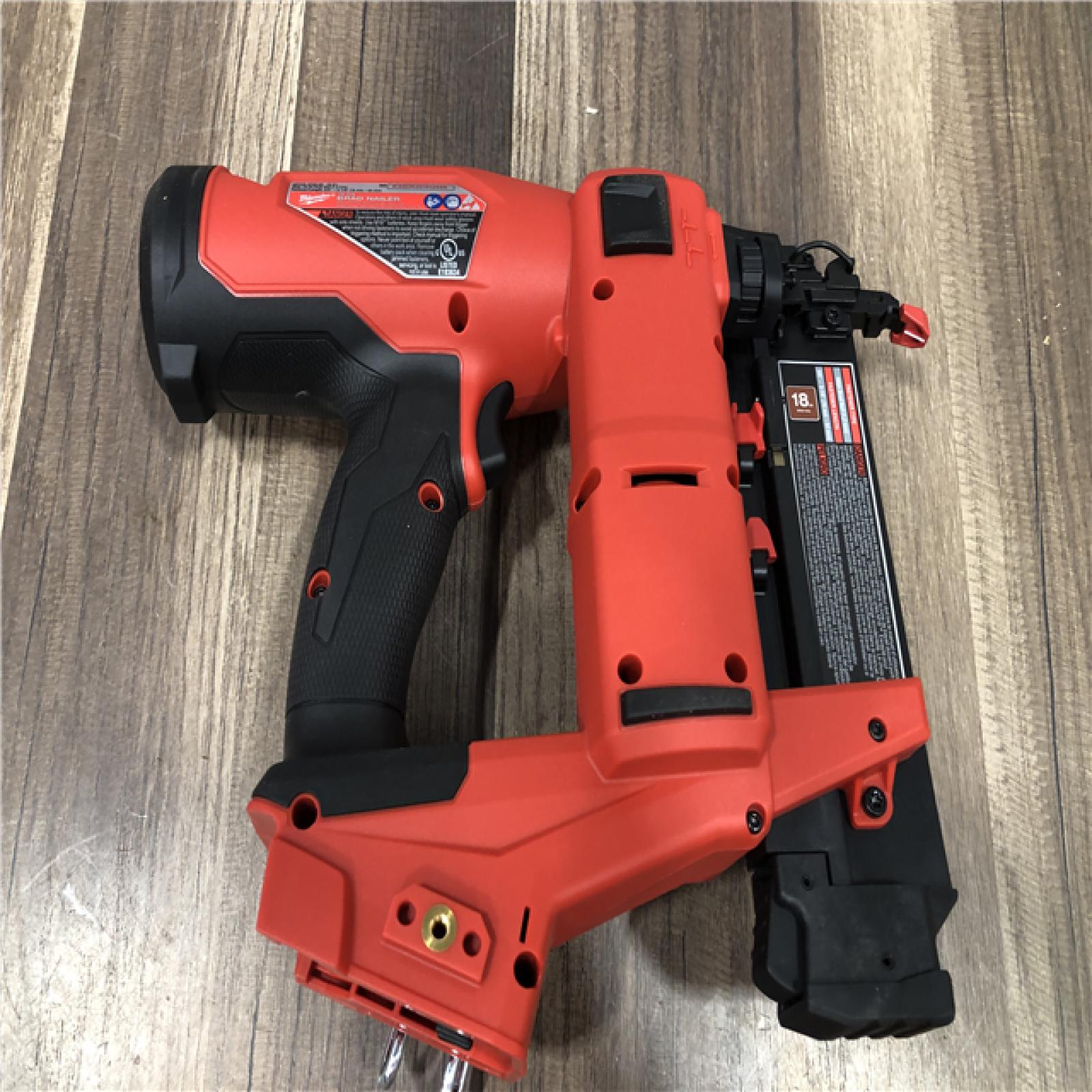 AS-IS Milwaukee FUEL 18-Volt Lithium-Ion Brushless Cordless Gen II 18-Gauge Brad Nailer (Tool-Only)
