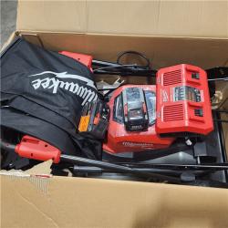 As-Is- Milwaukee M18 FUEL Brushless Cordless 21 in. Walk Behind Dual Battery Self-Propelled Mower Kit