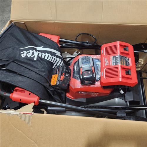 As-Is- Milwaukee M18 FUEL Brushless Cordless 21 in. Walk Behind Dual Battery Self-Propelled Mower Kit