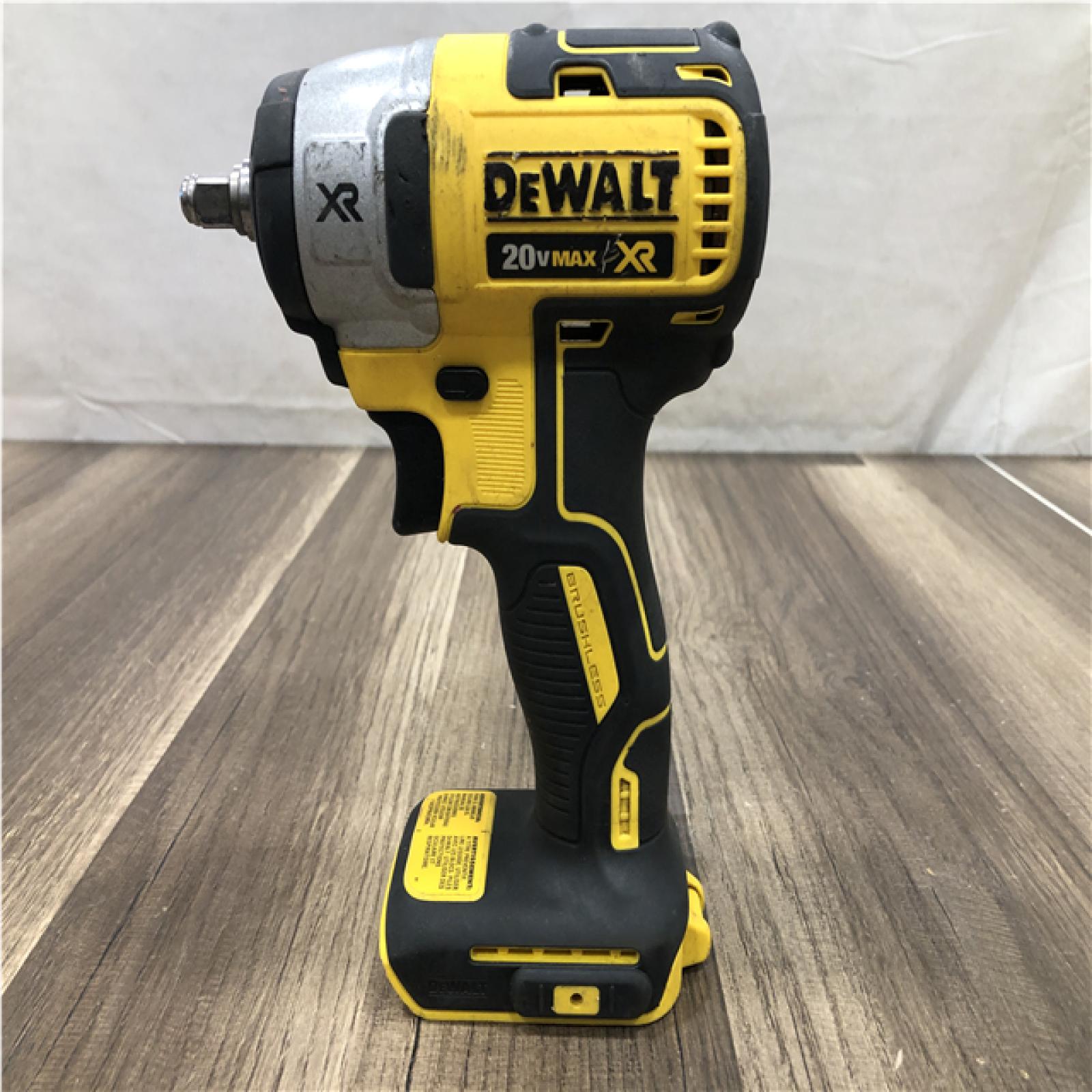 AS-IS DEWALT 20V MAX XR Cordless Brushless 3/8 in. Compact Impact Wrench (Tool Only)