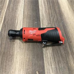 AS-IS Milwaukee M12 12V Lithium-Ion Cordless 3/8 in. Ratchet (Tool-Only)