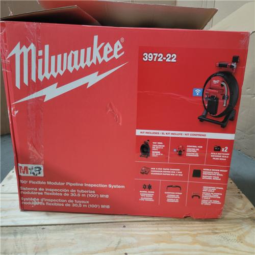 CALIFORNIA NEW MILWAUKEE M18 '100' FLEXIBLE MODULAR PIPELINE INSPECTION SYSTEM