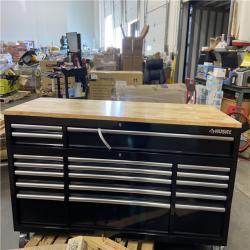 DALLAS LOCATION - Husky Tool Storage 72 in. W Standard Duty Gloss Black Mobile Workbench Tool Chest