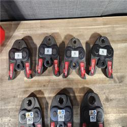 HOUSTON LOCATION - AS-IS Milwaukee 49-16-2662R 1/4, 3/8, 1/2, 5/8, 3/4, 7/8, 1 1/8 PRESS JAWS for M18