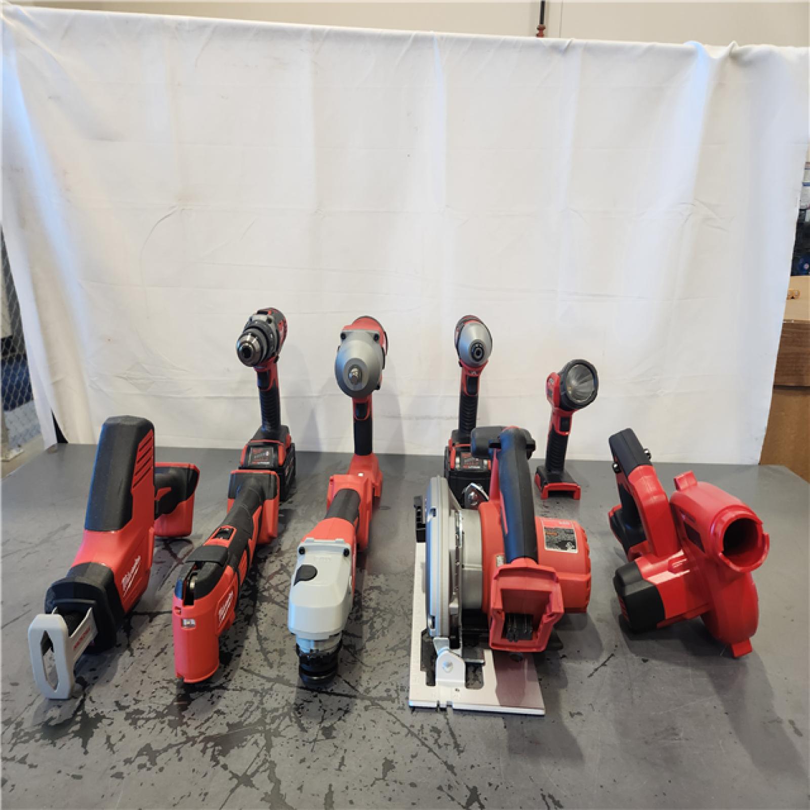 AS-IS- Milwaukee 18-Volt Lithium-Ion Cordless (9-Tool) Combo Kit