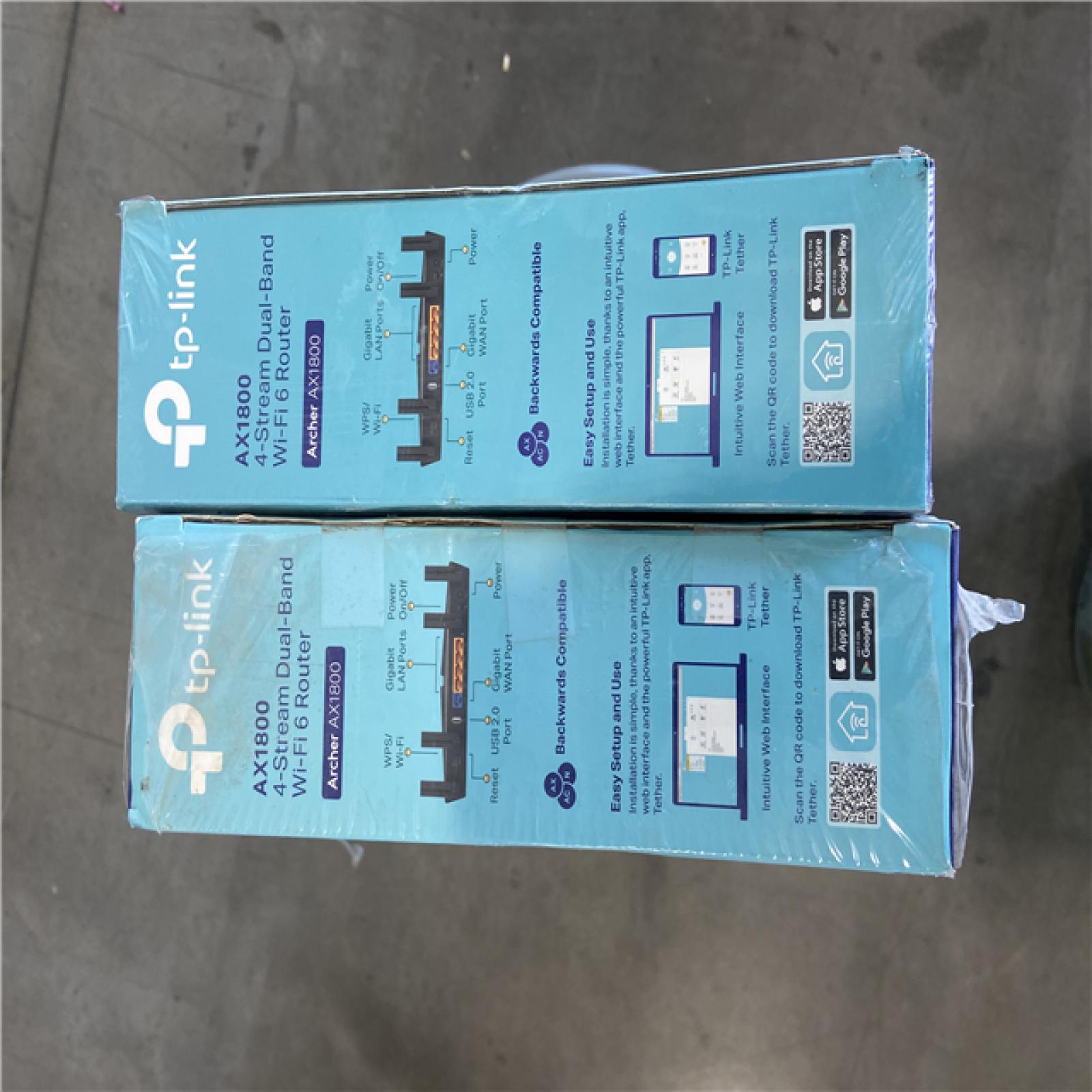 NEW! - TP-Link AX1800 WiFi 6 Router V4 (Archer AX21) – Dual Band Wireless Internet  Gigabit  Easy Mesh  Works with Alexa