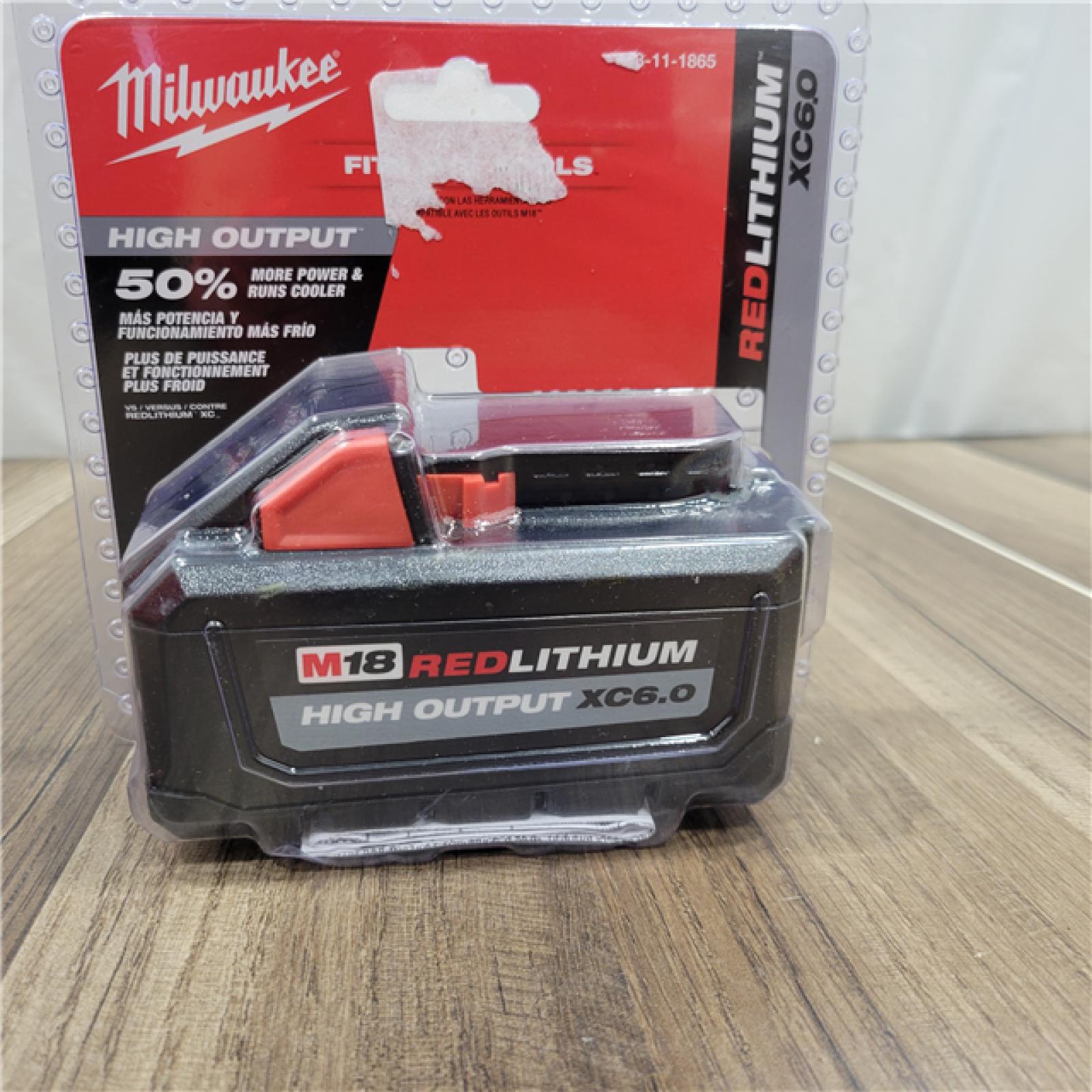 NEW! Milwaukee M18 18-Volt Lithium-Ion High Output Battery Pack 6.0Ah