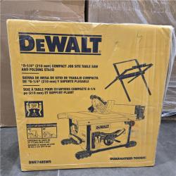 NEW! DEWALT 15 Amp Corded 8-1/4 in. Compact Jobsite Tablesaw with Compact Table Saw Stand