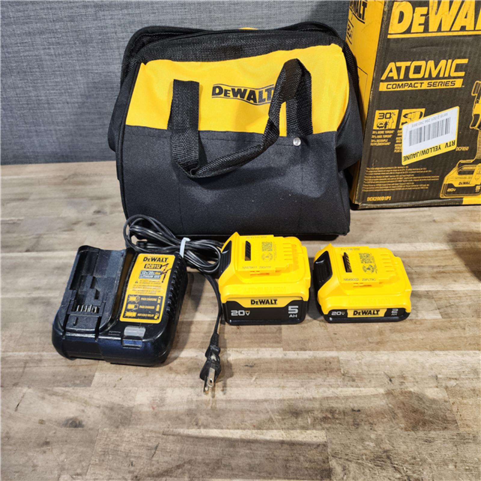 HOUSTON LOCATION - AS-IS DEWALT 2 TOOL COMBO KIT W/ (2) BATTERY & CHARGER