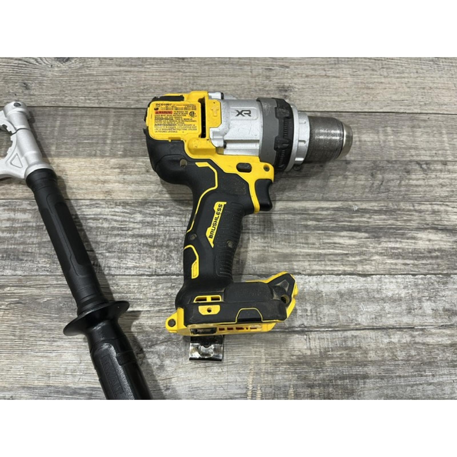 AS-IS DEWALT 20V MAX Brushless Cordless 1/2 3-Speed Hammer Drill (Tool-Only)