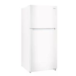 DALLAS LOCATION - Vissani 18.1 cu. ft. Top Freezer Refrigerator with Adjustable Glass Shelving in White  Garage Ready